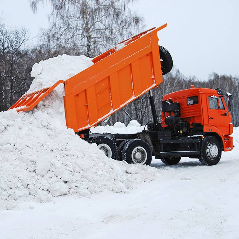 Вывоз снега с участка